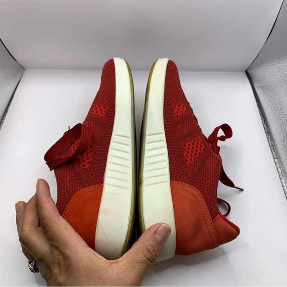 Women's Legero Low Top US Size 5.5 US 7 Essence Red Suede White Rubber Gore-Tex - Picture 7 of 8